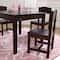 KidKraft Espresso Farmhouse Table & 4 Chair Set